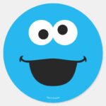 Cookie Face Art Classic Round Sticker