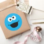 Cookie Face Art Classic Round Sticker