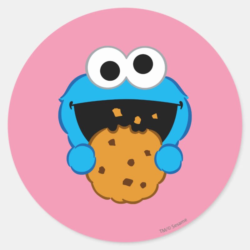 Cookie Face Classic Round Sticker Cookie Face Classic Round Sticker