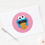 Cookie Face Classic Round Sticker