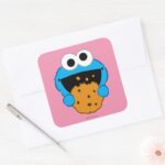 Cookie Face Square Sticker