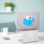 Cookie Face Throwing A Kiss Sticker