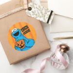 Cookie Monster Trick Or Treat Classic Round Sticker