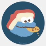 Cookie Monster Camp Cookies Classic Round Sticker