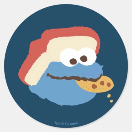 Cookie Monster Camp Cookies Classic Round Sticker