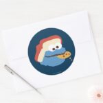Cookie Monster Camp Cookies Classic Round Sticker
