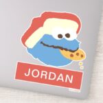 Cookie Monster Camp Cookies Add Your Name Sticker