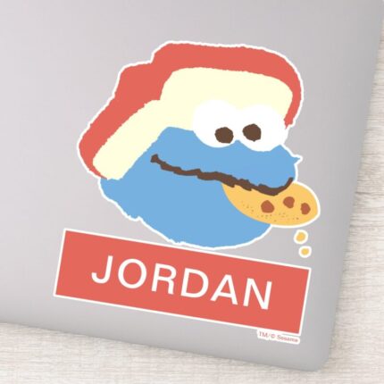 Cookie Monster Camp Cookies Add Your Name Sticker