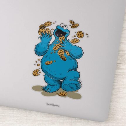 Cookie Monster Crazy Cookies Sticker