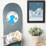 Cookie Monster Doodley Graphic Sticker
