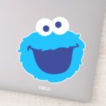 Cookie Monster Face Sticker