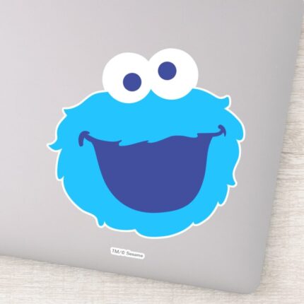 Cookie Monster Face Sticker