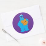 Cookie Monster Graphic Classic Round Sticker