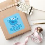 Cookie Monster Hugs Square Sticker