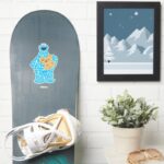 Cookie Monster Pattern Fill Sticker