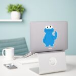 Cookie Monster Pixel Art Sticker