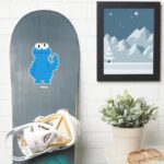 Cookie Monster Pixel Art Sticker