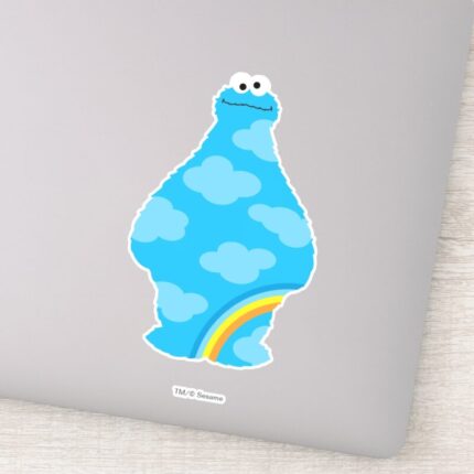 Cookie Monster Rainbows Sticker