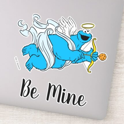 Cookie Monster Valentines Cupid Sticker