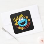 Cookie Monster Yum Square Sticker