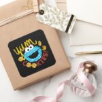 Cookie Monster Yum Square Sticker