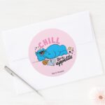 Cookie Monster Chill Bon Appetite Classic Round Sticker