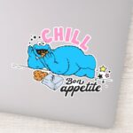Cookie Monster Chill Bon Appetite Sticker