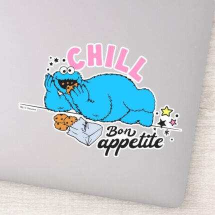Cookie Monster Chill Bon Appetite Sticker