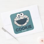 Cookie Monster Cookie Since 1969 Square Sticker