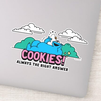 Cookie Monster Cookies Always The Right Answer Sticker
