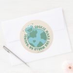 Cookie Monster Cookies Make The World Go Round Classic Round Sticker