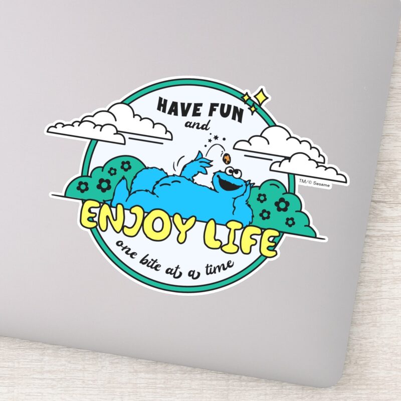 Cookie Monster Enjoy Life One Bite At A Time Sticker