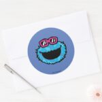 Cookie Monster Summer Vibes Classic Round Sticker
