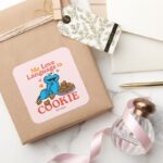 Cookie Monster Valentines Day Quote Square Sticker