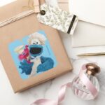 Cookie Monsters Foodie Truck Friends Square Sticker