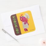 Cookie Monsters Foodie Truck Toodaloo Square Sticker