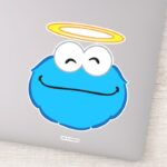 Cookie Smiling Face With Halo Sticker