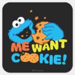Cookie Wants Cookie Square Sticker