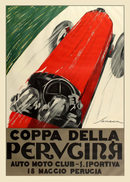 Coppa Della Perugina 1924 By Federico Seneca Poster