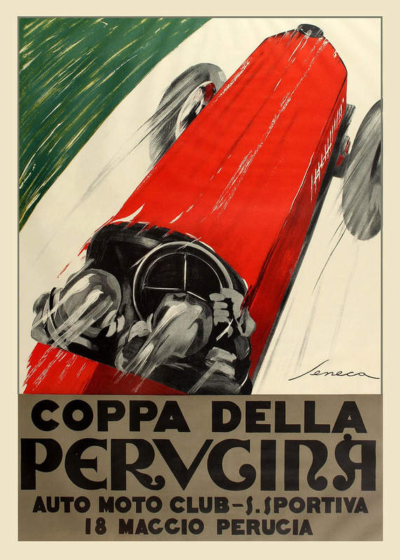 Coppa Della Perugina 1924 By Federico Seneca Poster