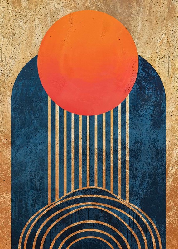 Coral Sunrise Poster
