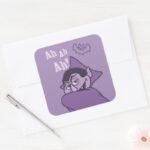 Count Von Count Ah Ah Ah Square Sticker