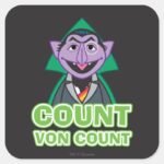 Count Von Count Classic Style 2 Square Sticker