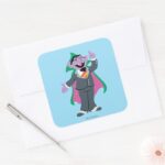 Count Von Count Classic Style Square Sticker