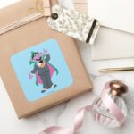 Count Von Count Classic Style Square Sticker