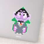 Count Von Pixel Art Sticker