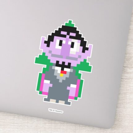 Count Von Pixel Art Sticker