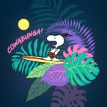Cowabunga Peanuts Poster