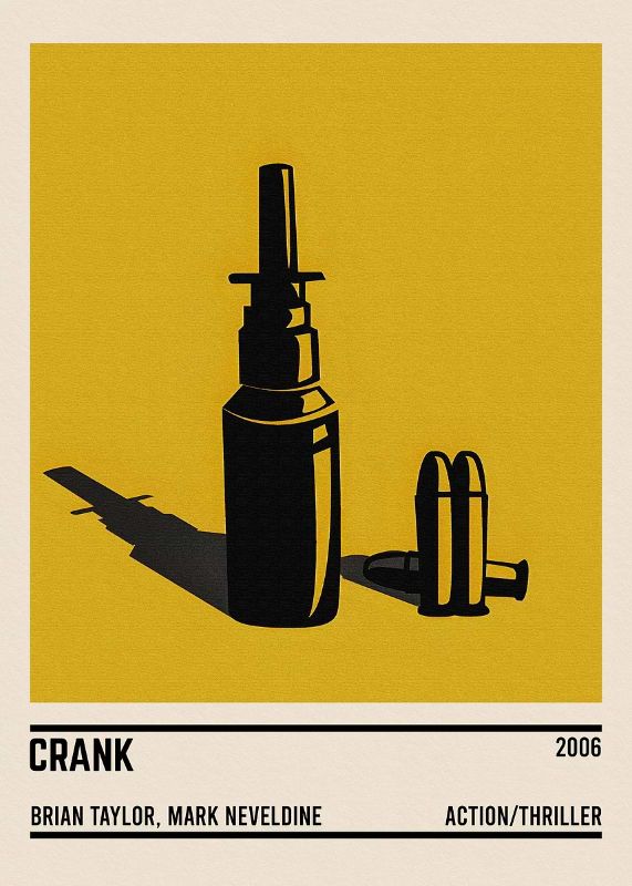 Crank Movie Minimalist Poster