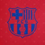 Crest Blue Red Football Poster